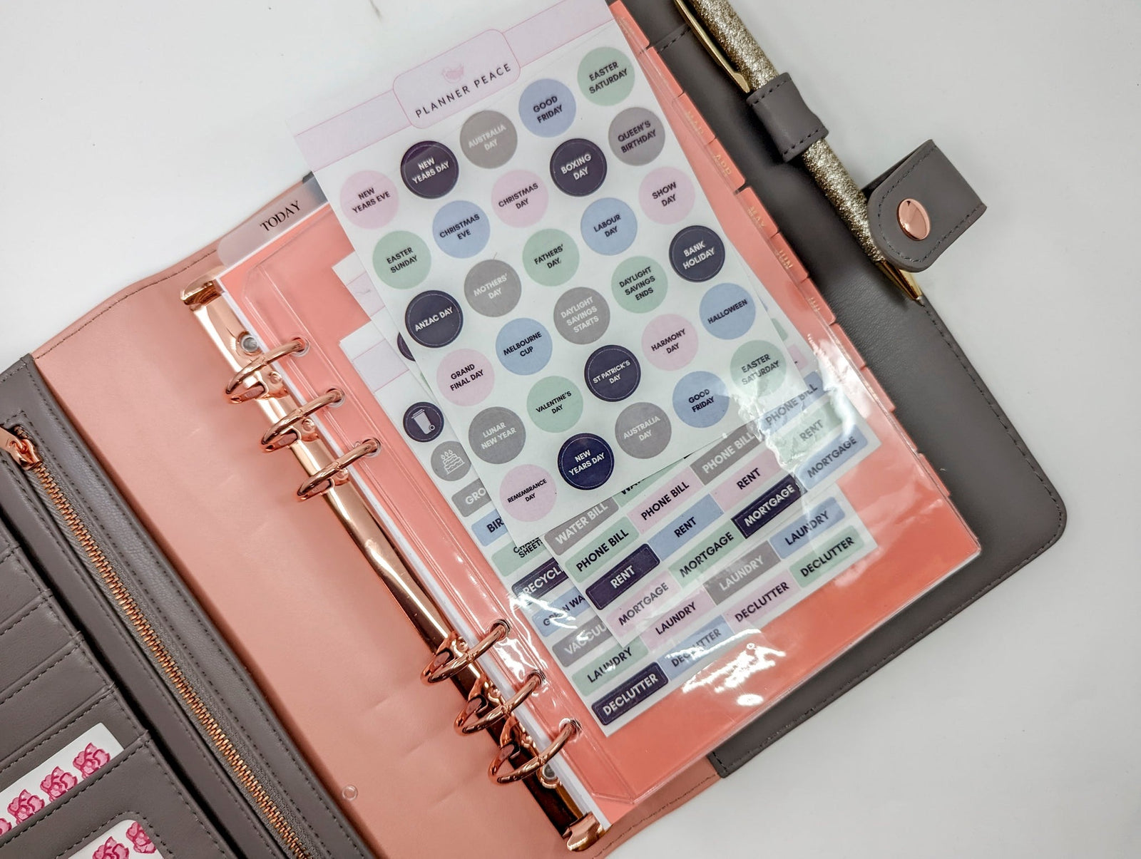 Clear Pocket for Ring Planners - A5 and personal size